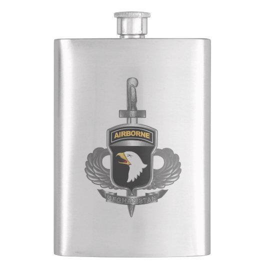 101st Airborne Divisie “Afghanistan Veteraan” Flacon (Voorkant)
