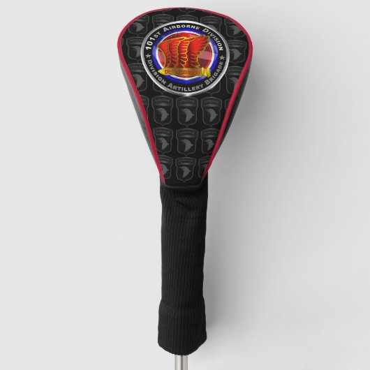 101st Airborne Divisie Artilleriebrigade Golfheadcover (Voorkant)