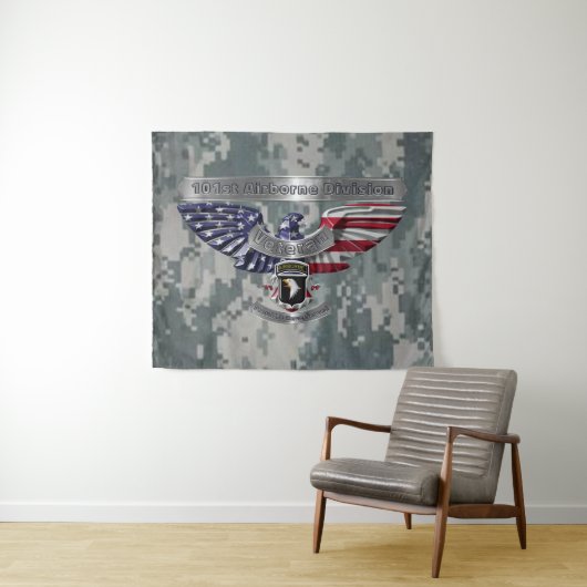 101st Airborne Divisie “Eer om gediend te hebben” Wandkleed (In Situ (horizontaal))