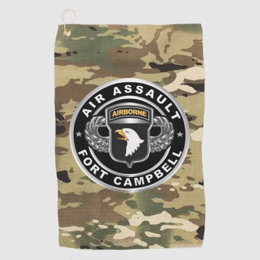 101st Airborne Divisie Golfhanddoek (Voorkant)