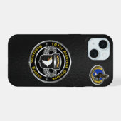 101st Airborne Divisie iPhone 15 Case (Achterkant horizontaal)