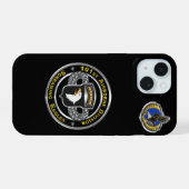 101st Airborne Divisie iPhone 15 Case (Achterkant horizontaal)