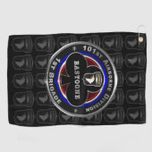 101st Airborne Division 1st Brigade "Bastogne" Golfhanddoek (Horizontaal)