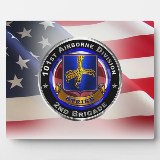 101st Airborne Division 2de Brigade Fotoplaat (Voorkant)
