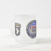 101st Airborne Division 3rd Brigade "RAKKASANS" Matglas Koffiemok (Voorkant links)