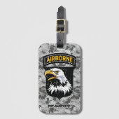 101st Airborne Division Camouflage  Bagagelabel (Voorkant (verticaal))