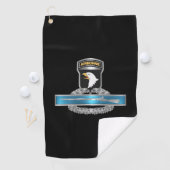 101st Airborne Division CIB Golfhanddoek (Insitu)