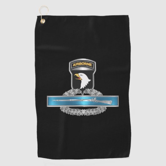 101st Airborne Division CIB Golfhanddoek (Voorkant)