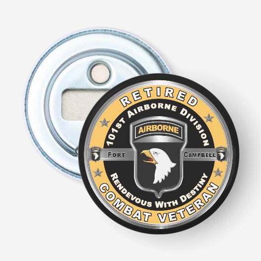 101st Airborne Division Fort Campbell Button Flesopener (Voorkant)