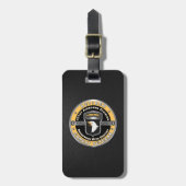 101st Airborne Division Gepensioneerd Bagagelabel (Voorkant verticaal)