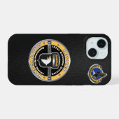 101st Airborne Division Gepensioneerd iPhone 15 Case (Achterkant horizontaal)