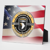 101st Airborne Division Gepensioneerde Veteraan Fotoplaat (Zijkant)