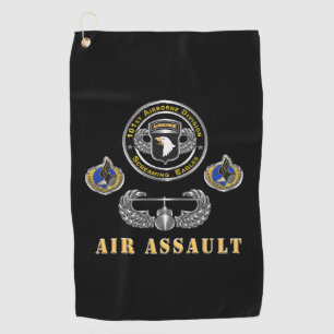 101st Airborne Division Lucht Aanval Golfhanddoek