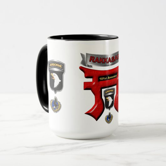 101st Airborne Division Rakkasans Mok (Voorkant links)