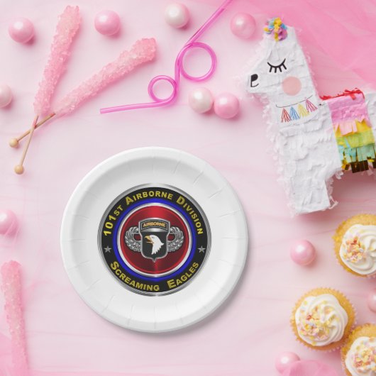 101st Airborne Division Screaming Eagles Custom Papieren Bordje (Feest)