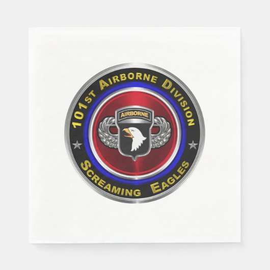 101st Airborne Division Screaming Eagles Custom Servet (Voorkant)