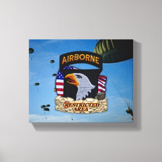 101st Airborne Division Veterans Vets Canvas Print (Voorkant)