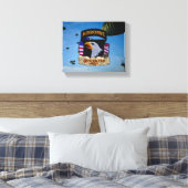 101st Airborne Division Veterans Vets Canvas Print (Insitu (Slaapkamer))