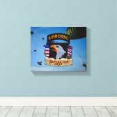 101st Airborne Division Veterans Vets Canvas Print (Insitu (Houten vloer))