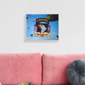 101st Airborne Division Veterans Vets Canvas Print (Insitu (Woonkamer))