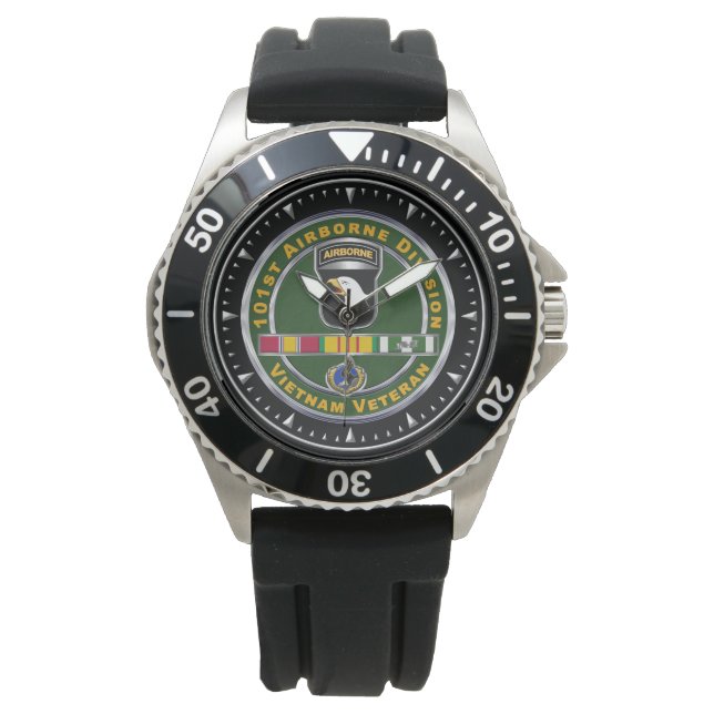 101st Airborne Division Vietnam Veteran Horloge (Voorkant)