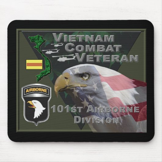 101st Airborne Division Vietnam Veteran Muismat (Voorkant)