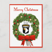 101st Airborne Military Christmas Briefkaart (Voorkant)