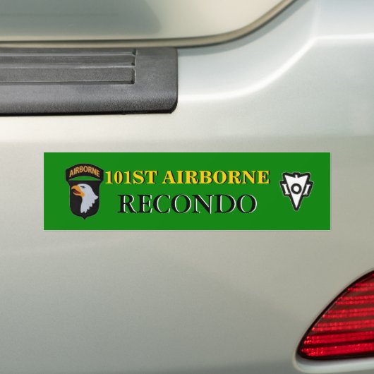 101ST AIRBORNE RECONDO BUMPERSTICKER (Op auto)