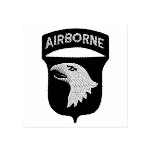 101st Airborne Screaming Eagles Veterans Dierenart Rubberstempel (Afrduk)