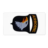 101st Airborne Screaming Eagles Veterans LRPS Etiket (Voorkant)