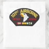 101st Airborne Vietnam Veteraan Rechthoekige Sticker (Tas)
