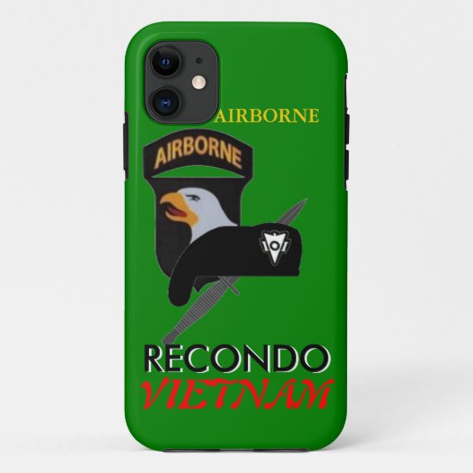 101ST GEVAL MET AIRBORNE VIETNAM RECONDO iPHONE Case-Mate iPhone Case (Achterkant)