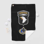 101ste Airborne Divisie Op maat gemaakte Patch Ins Golfhanddoek (Insitu)