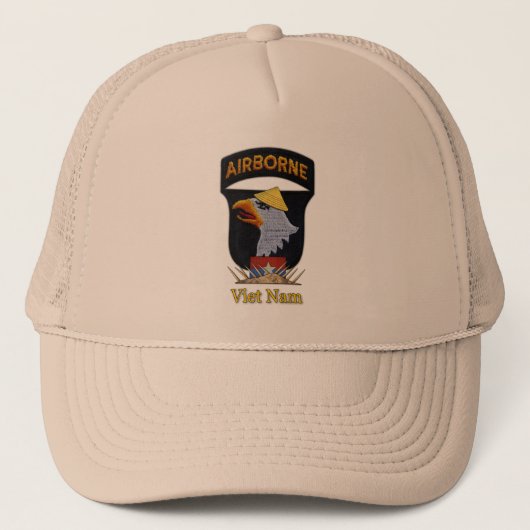 101ste luchtbrug ABN Vietnam Nam War LRPS Vets Trucker Pet (Voorkant)