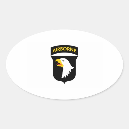 101ste luchtbrug ovale sticker (Voorkant)