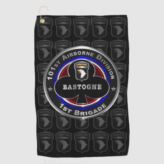 101ste Luchtlandingsdivisie 1ste Brigade ‘Bastogne Golfhanddoek (Voorkant)