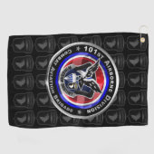 101ste Luchtlandingsdivisie Combat Aviation Brigad Golfhanddoek (Horizontaal)