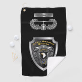 101ste Luchtlandingsdivisie “Screaming Eagles” Golfhanddoek (Insitu)