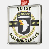 101STE LUCHTVAARTAFDELING "SCREAMING ELLES" METALEN ORNAMENT (Links)