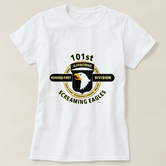 101STE LUCHTVAARTAFDELING "SCREAMING ELLES" T-SHIRT (Design voorkant)