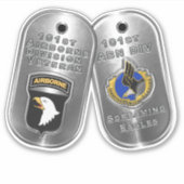 101ste luchtvrachtzakken sticker (Voorkant)