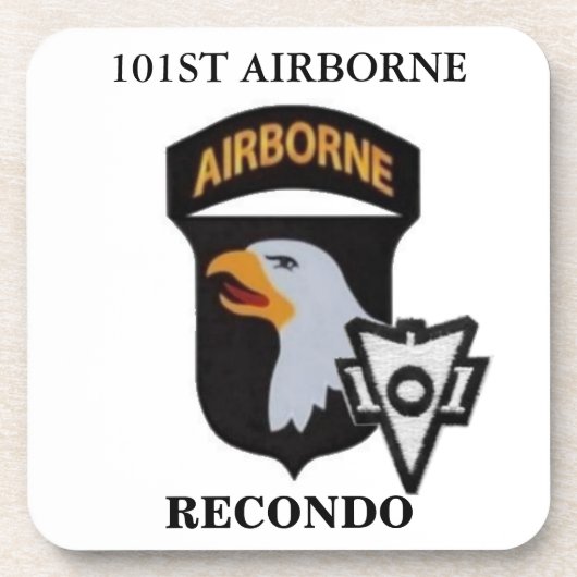 101STE RECONDO-DRINKCOASTERS VOOR LUCHTVAARTMAATSC BIER ONDERZETTER (Voorkant)
