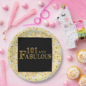 101ste verjaardag papieren bordje (Feest)