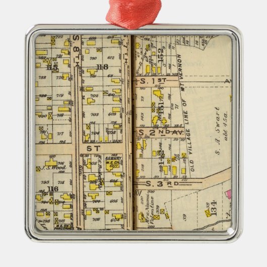 102103 Mt Vernon Metalen Ornament (Voorkant)