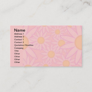 102705 MADELIEFJE-LICHTE ROZE GELE BLOEMEN VAN HET VISITEKAARTJE