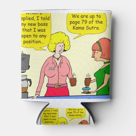 1029 79 posities van Kama Sutra cartoon Blikjeskoeler (Voorkant)