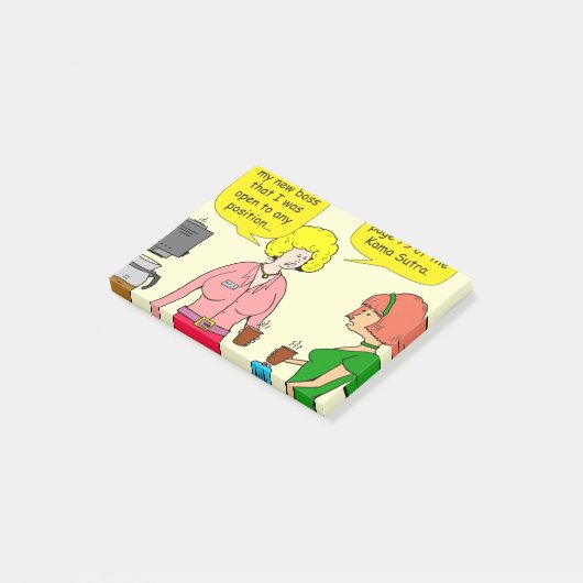 1029 79 posities van Kama Sutra cartoon Post-it® Notes (Schuin)