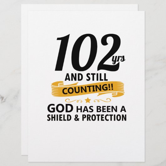 102 jaar en nog steeds jarig (Voorkant / Achterkant)