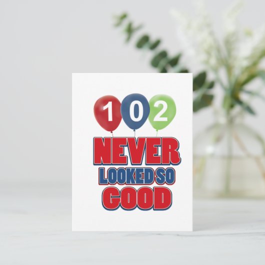 102 jaar oude design briefkaart (Staand voorkant)