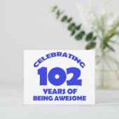 102 jaar oude design briefkaart (Staand voorkant)